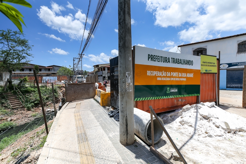 Obras de pontes nas ruas Abaré e do Telégrafo devem ser concluídas no primeiro semestre de 2019