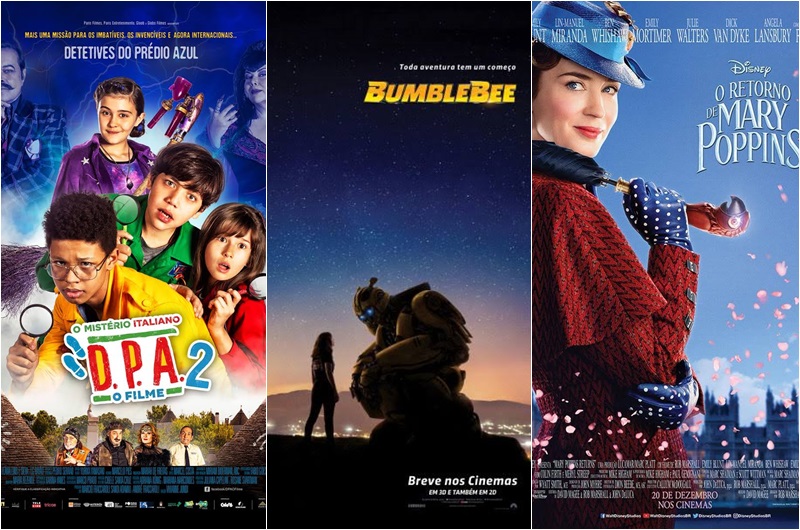 Cinema: “Bumblebee”, “O Retorno de Mary Poppins” e “D.P.A. 2” são as estreias da semana