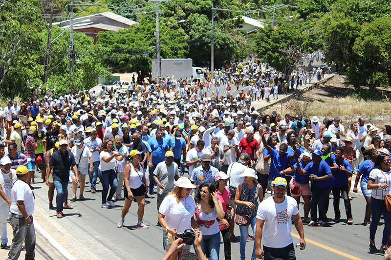 Fotorreportagem: homenagens a Bom Jesus do Navegantes movimenta milhares de fiéis em Jauá