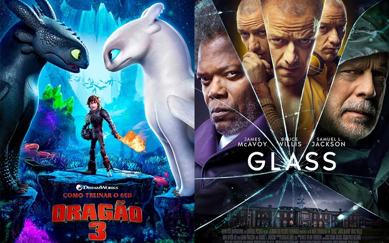 Cinema: “Como Treinar Seu Dragão 3” e “Vidro” entram em cartaz hoje