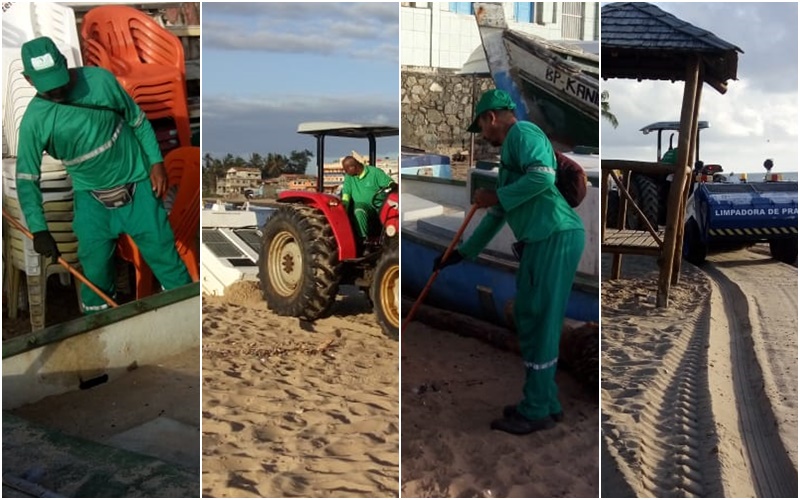 Camaçari: operação especial garante praias limpas