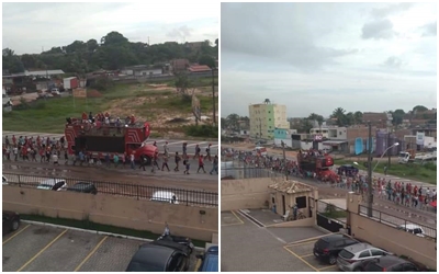 Marcha Lula Livre passa pela Cascalheira e segue rumo a capital baiana