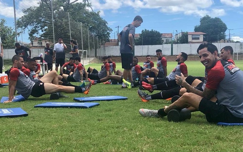 Vitória encerra preparação para enfrentar o Fortaleza pela Copa do Nordeste