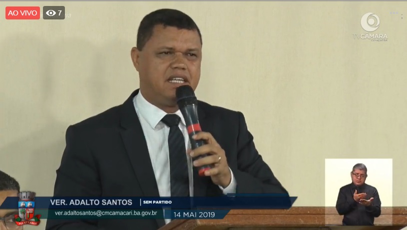 Adalto Santos reforça pedido para criação do CIAT Itinerante em Camaçari