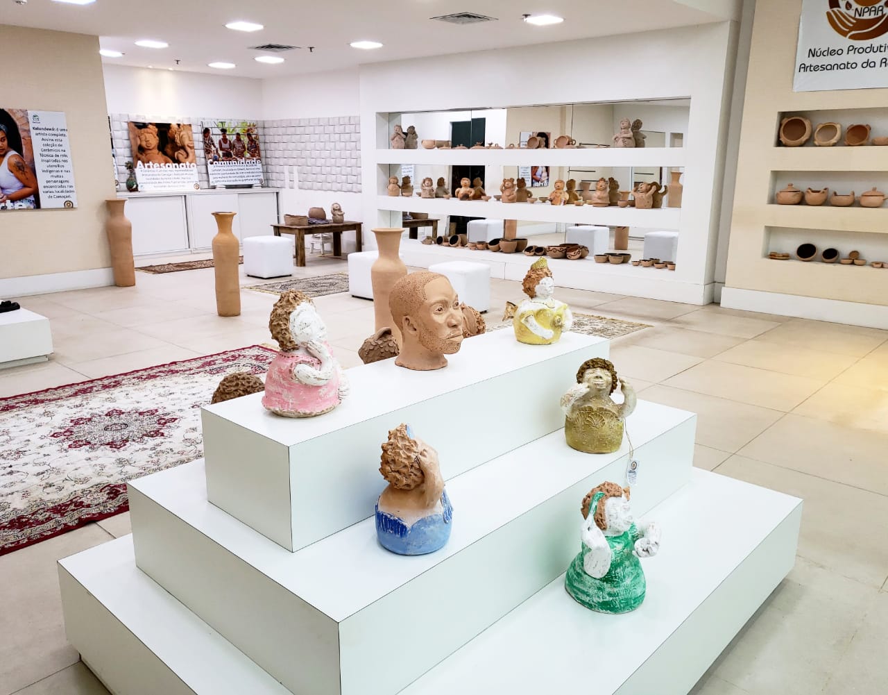 Com 70 peças, Boulevard Shopping exibe exposição de cerâmica independente