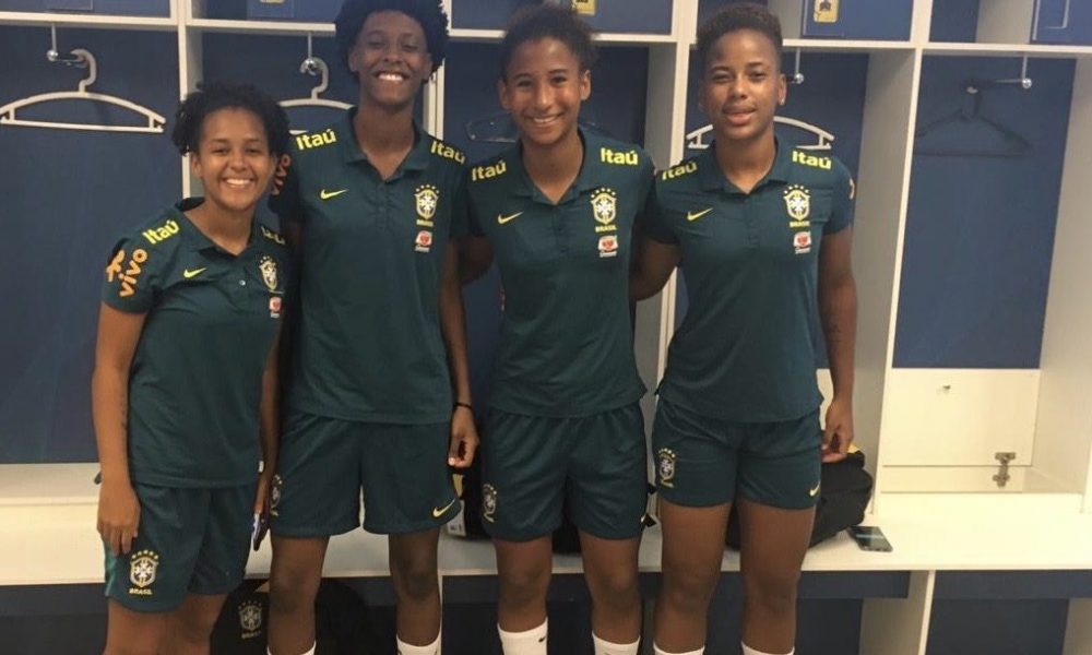 Convocadas para seleção brasileira, atletas sub-17 do Vitória treinam na Granja Comary