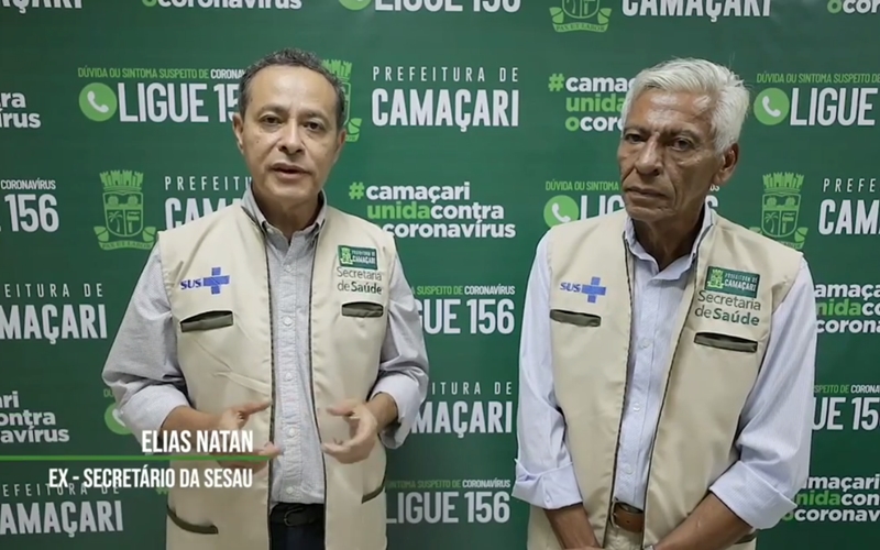 Urgente: Camaçari tem mais dois casos confirmados de coronavírus