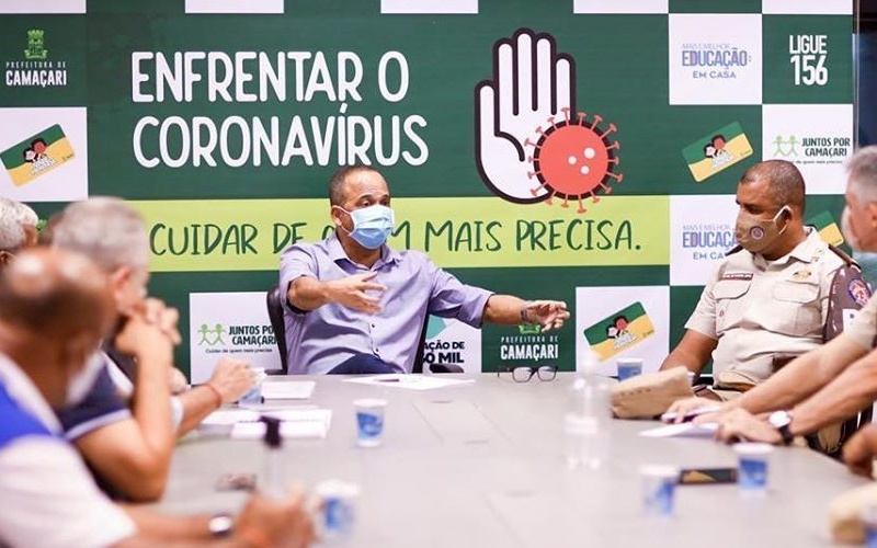 Alarmante: Camaçari chega a 247 casos de coronavírus e Elinaldo determina toque de recolher, fechamento do Centro Comercial e vias urbanas