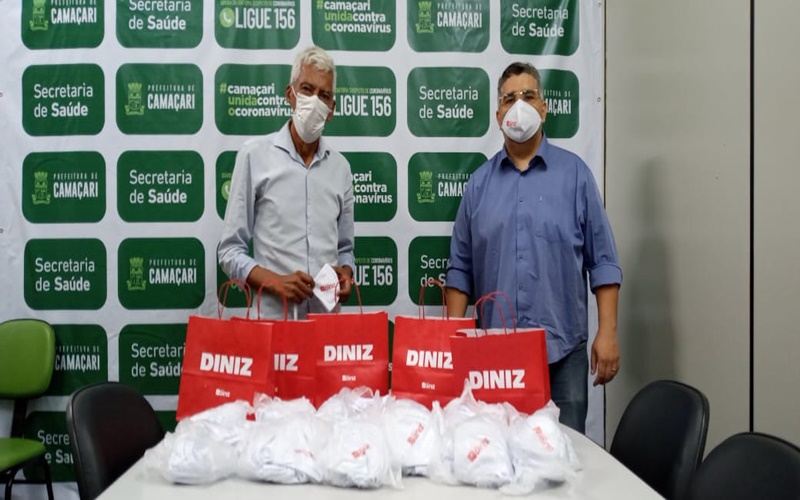 Óticas Diniz doa 300 máscaras ao governo municipal