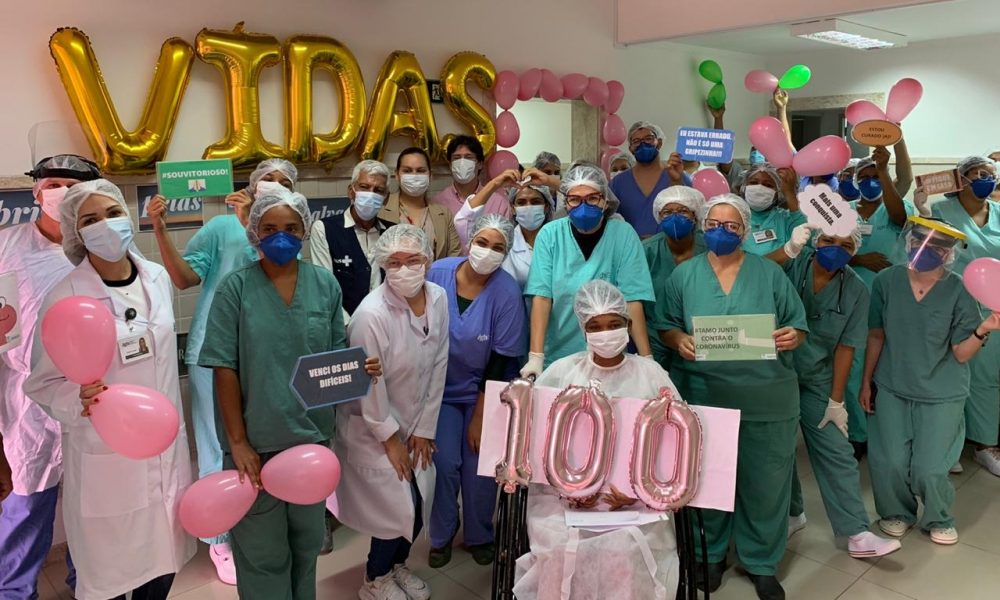 Governo comemora 100ª alta de paciente do Centro Intensivo de Combate ao Coronavírus