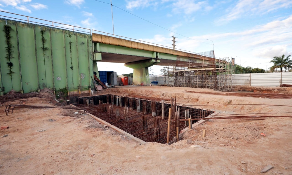 Obras de duplicação do Viaduto do Trabalhador estão avançadas, garante Seinfra