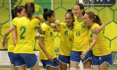 Sob o comando de Dilma Mendes, seleção feminina estreia com vitória na Copa América de Fut7