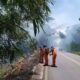 Bambuzal na Via Cascalheira é atingido por incêndio