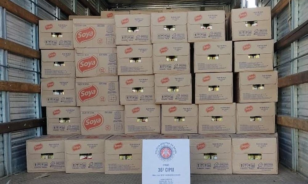 36ª CIPM Dias d’Ávila recupera carga de óleo de soja avaliada em R$ 237 mil