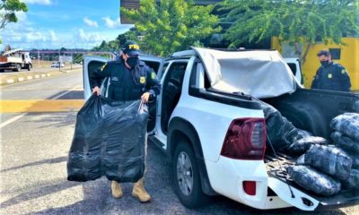 RMS: Após perseguição policial, mais de 260 kg de maconha são encontrados em caminhonete