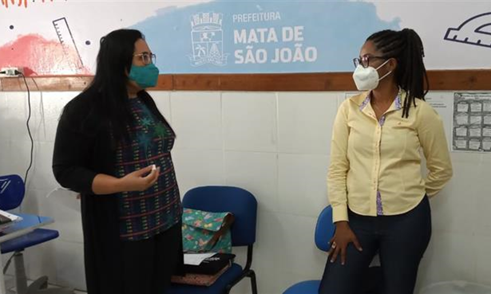 Equipe da Seduc visita escolas de Mata de São João para conhecer protocolos das aulas presenciais