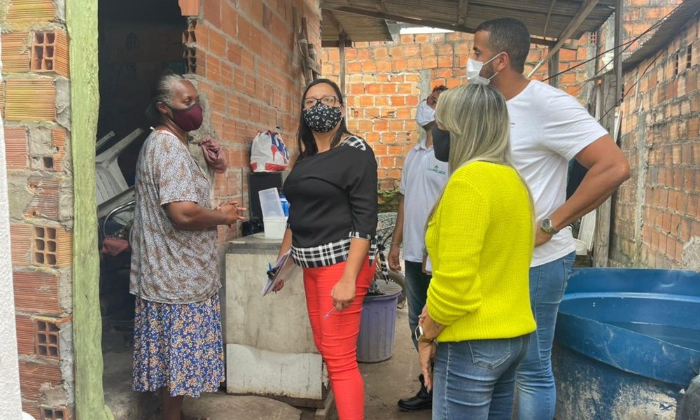 Equipe da Sehab realiza vistoria nas casas pulverizadas do Burissatuba