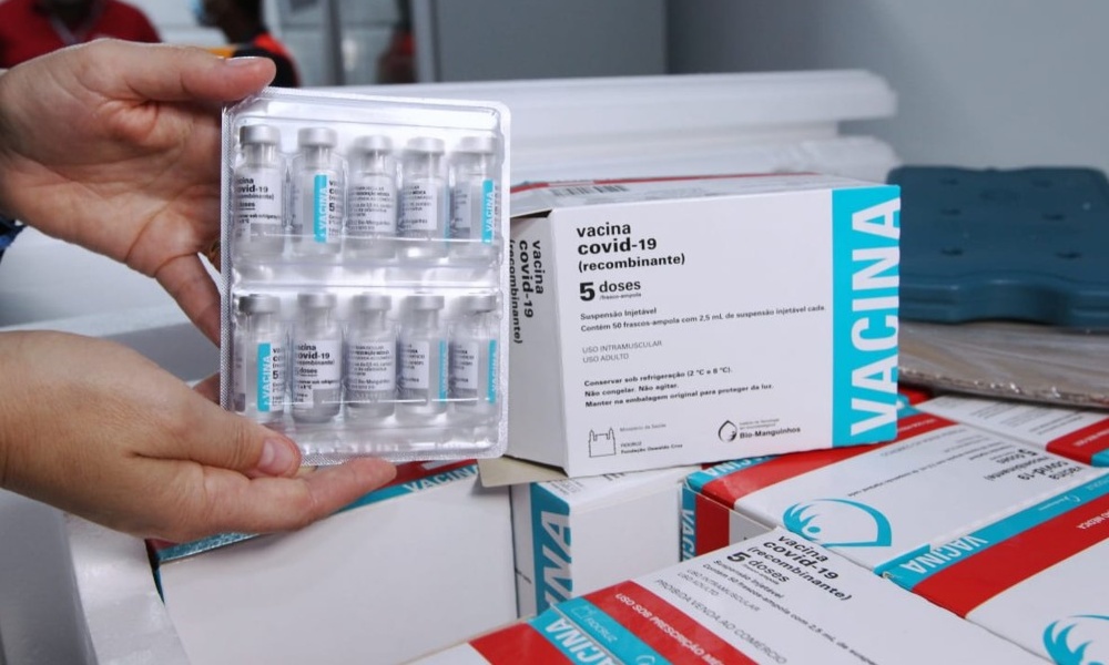 Bahia recebe 229 mil doses de vacina da AstraZeneca nesta segunda-feira
