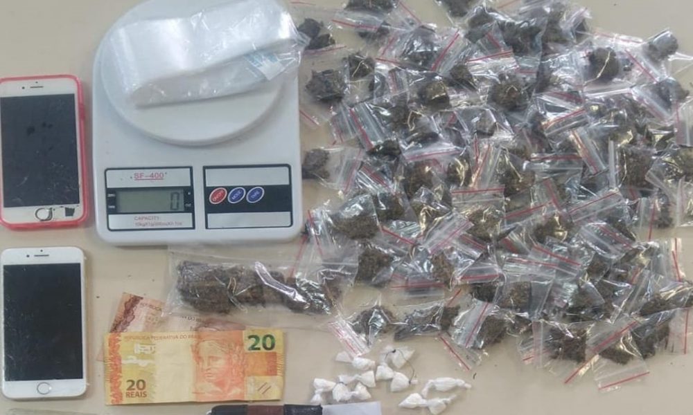 Polícia prende dupla com 139 porções de maconha e 12 de cocaína no Verde Horizonte