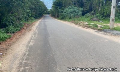 BA-529: rodovia que faz ligação entre Monte Gordo e Barra do Jacuípe passará por restauração