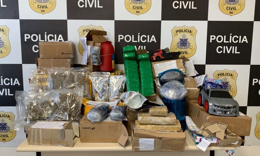 Bahia: 27 encomendas com drogas são apreendidas nos Correios