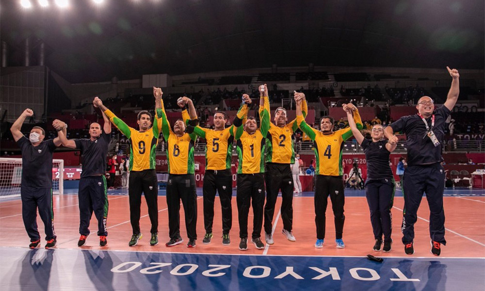 Brasil goleia China e conquista medalha inédita no goalball nas Paralimpíadas
