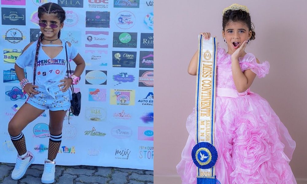 Miniblogueira de quatro anos disputa concurso Miss Continente Bahia em Salvador no dia 17