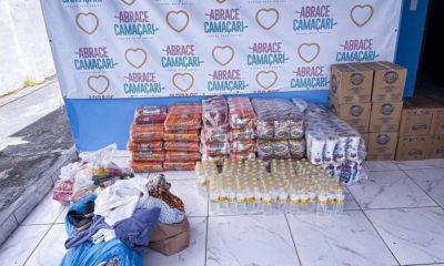 Abrace Camaçari recebe doações para população atingida pela chuva