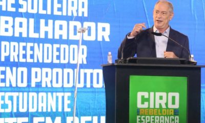 Ciro Gomes sinaliza que PDT deve apoiar candidatura de ACM Neto ao governo da Bahia