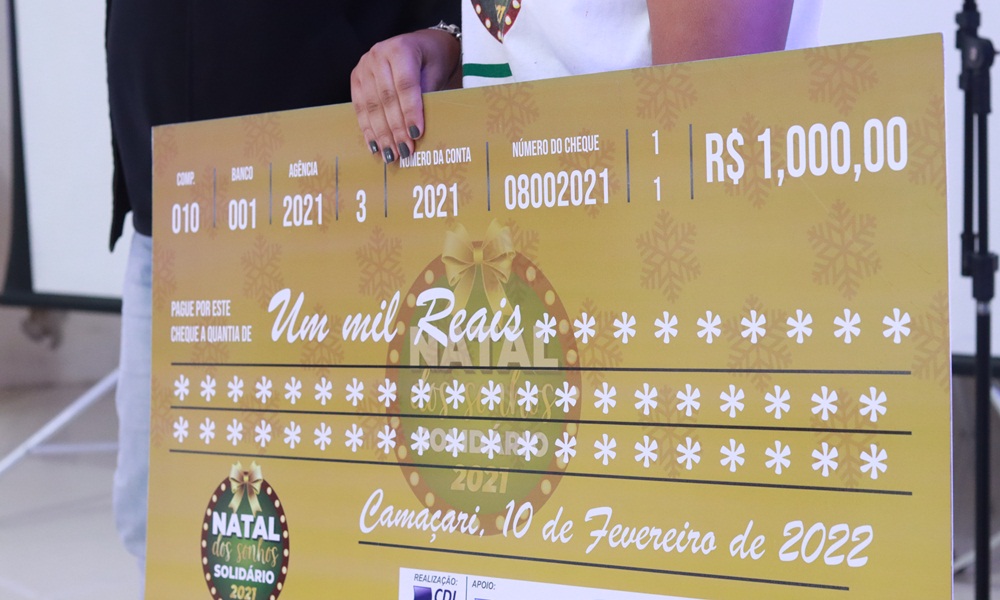 Campanha Natal dos Sonhos Solidário entrega quase R$ 90 mil em prêmios
