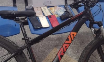 Homem é preso após roubar bicicleta e seis celulares no centro de Dias d'Ávila