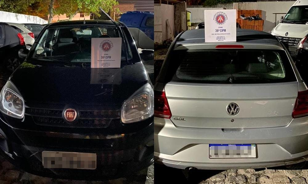 Após troca de tiros, polícia recupera dois veículos roubados em Dias d'Ávila