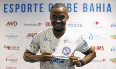 "Não tem felicidade maior", relata Emerson em coletiva de apresentação do Bahia