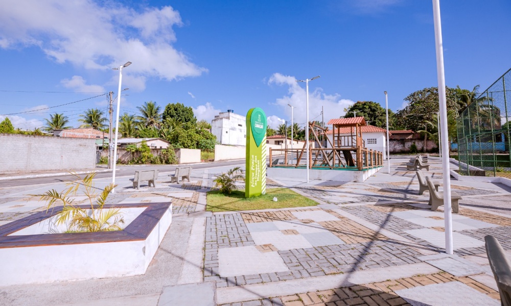 Requalificação da Praça do Campo das Mangabas é entregue à comunidade