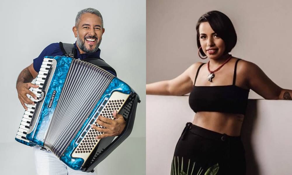 Jó Miranda e Thaís Nogueira se apresentam juntos no Forró do Talco em Salvador
