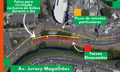 Trecho da Juracy Magalhães será bloqueado por conta das obras do BRT