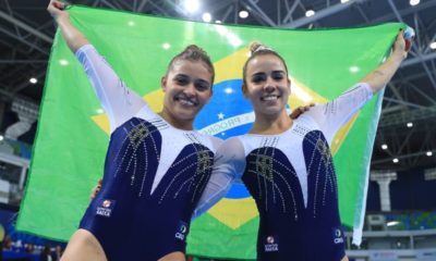 Camilla Lopes e Alice Hellen Gomes conquistam o ouro para o Brasil no Pan-Americano de ginástica de trampolim