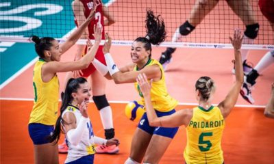 Brasil vence China na Liga das Nações na Bulgária