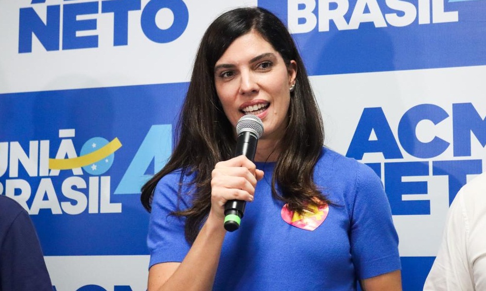 "Podemos ter a primeira mulher vice-governadora da história da Bahia", declara ACM Neto