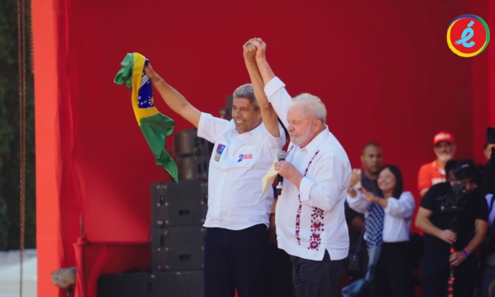 Jerônimo cola imagem em Lula na primeira inserção na TV e rádio
