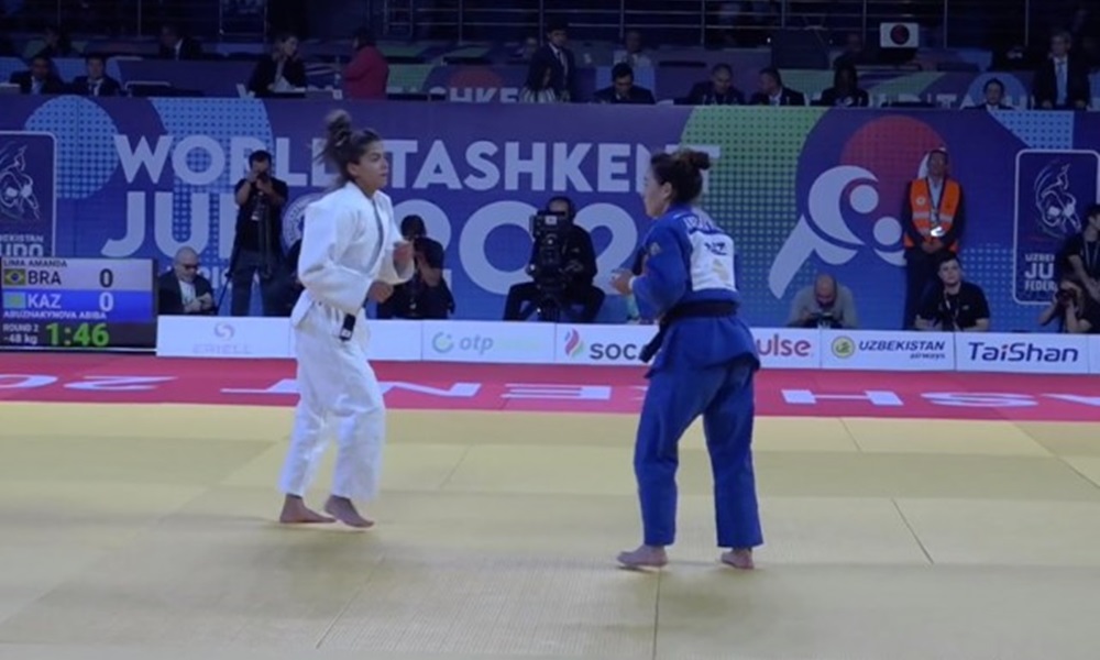 Allan Kuwabara e Amanda Lima estreiam com derrota no Mundial de Judô no Uzbequistão