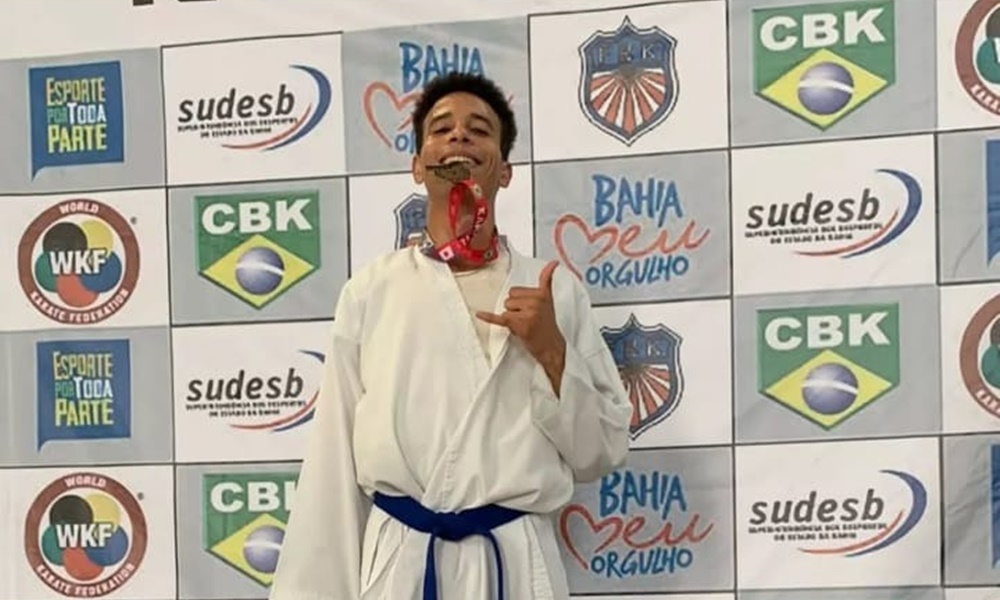 Karateca camaçariense faz “Rifa Solidária” para participar da final do Campeonato Brasileiro em São Paulo