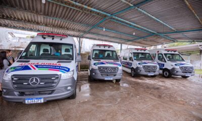 Quatro novas ambulâncias passam a integrar a frota da rede municipal de saúde