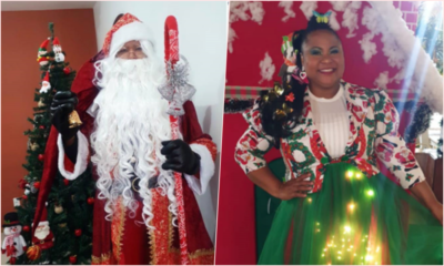 Na véspera de Natal, Papai Noel e personagens animam Mercadão da Bahia