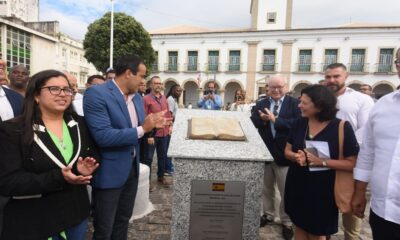 Monumento que celebra marco histórico entre Salvador e Espanha é inaugurado