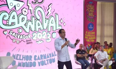 Carnaval de Salvador terá mais de 1.000 atrações gratuitas, anuncia Bruno Reis