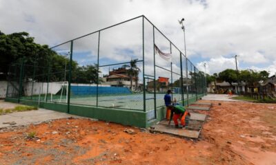Obra de requalificação promove melhorias em praça de Vila de Abrantes