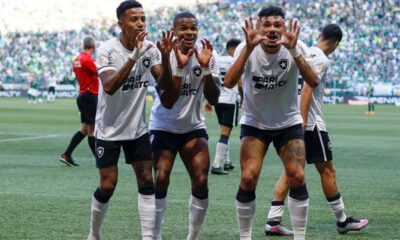 Botafogo vence Palmeiras e dispara na liderança do Brasileirão