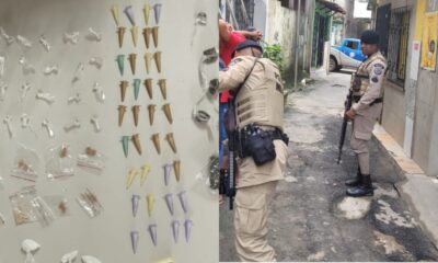 Mais de 160 porções de drogas são apreendidas pela Polícia Militar em Abrantes