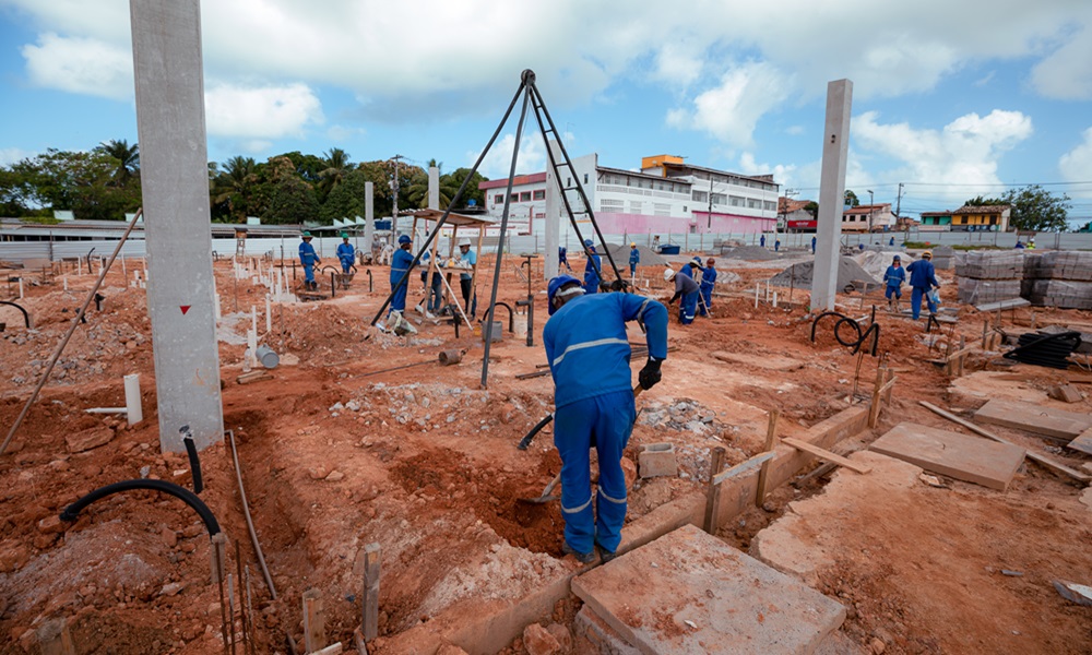 Obras do Mercado Municipal de Barra do Pojuca estão 30% concluídas